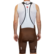 Mocha Custom Patch Bib Shorts